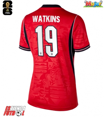 Inglaterra Ollie Watkins #19 Segunda Equipación Mujer Mundial 2026 Manga Corta